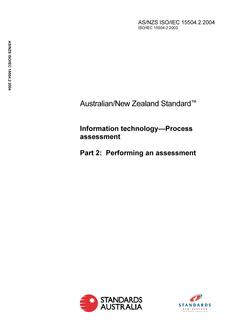 AS/NZS ISO/IEC 15504.2:2004