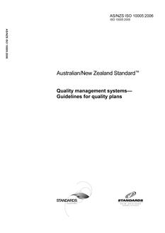 AS/NZS ISO 10005:2006