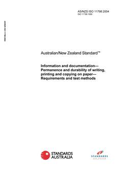 AS/NZS ISO 11798:2004