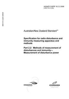 AS/NZS CISPR 16.2.2:2006