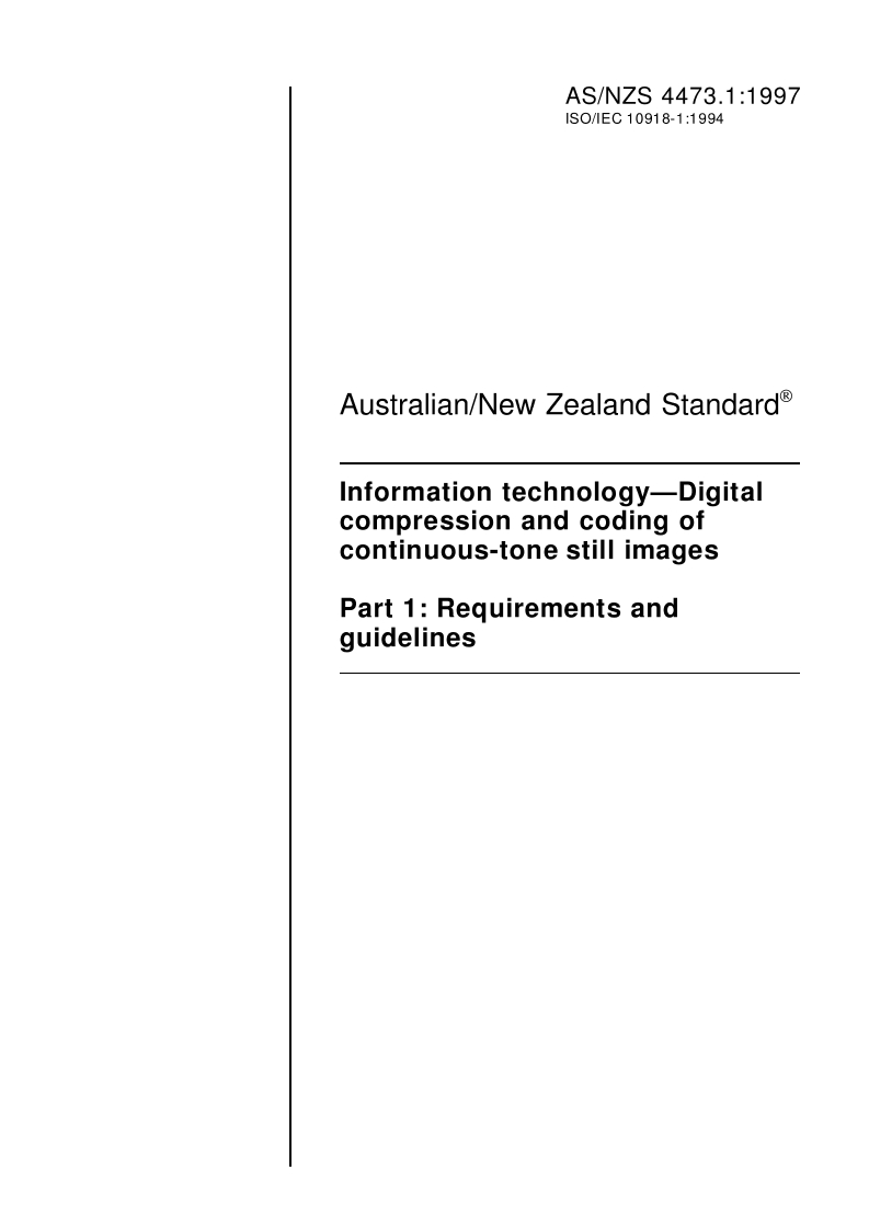 AS/NZS 4473.1:1997