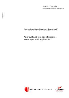 AS/NZS 3115:1996