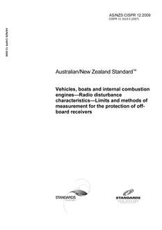 AS/NZS CISPR 12:2009