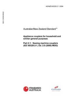 AS/NZS 60320.2.1:2004