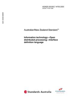 AS/NZS ISO/IEC 14750:2003