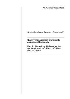 AS/NZS ISO 9000.2:1998