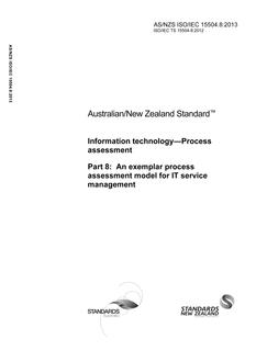 AS/NZS ISO/IEC 15504.8:2013