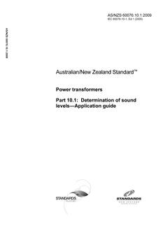 AS/NZS 60076.10.1:2009