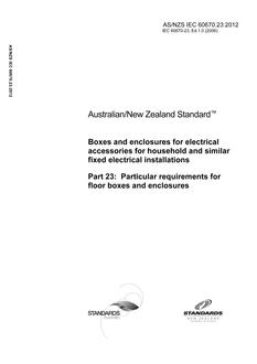 AS/NZS IEC 60670.23:2012