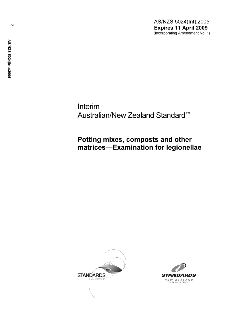 AS/NZS 5024(INT):2005