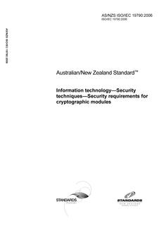 AS/NZS ISO/IEC 19790:2006