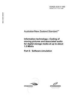 AS/NZS 4230.5:1999