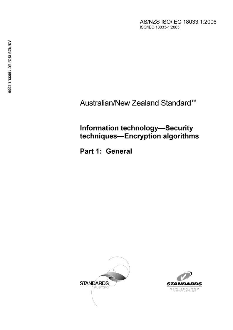 AS/NZS ISO/IEC 18033.1:2006