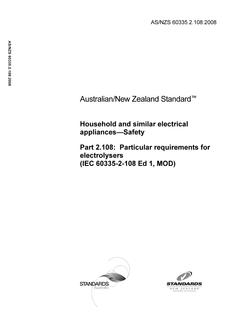 AS/NZS 60335.2.108:2008