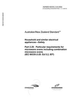 AS/NZS 60335.2.25:2002