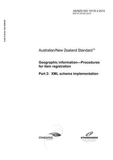 AS/NZS ISO 19135.2:2012