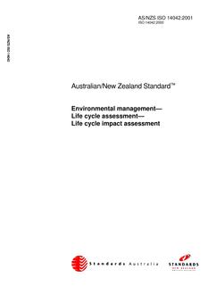 AS/NZS ISO 14042:2001