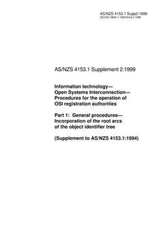 AS/NZS 4153.1 SUPP 2-1999