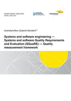 AS/NZS ISO/IEC 25020:2022